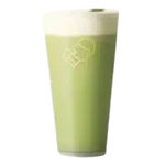 HeyTea Cloud Matcha Latte topped with signature cheese cloud