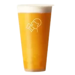 HeyTea Fluffy Cloud Mango with fresh mango chunks and cheese cloud topping