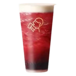 HeyTea Fluffy Cloud Yumberry with fresh yumberries and creamy cheese cloud