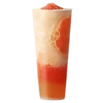 HeyTea Grapefruit Boom Original with fresh grapefruit slices and jasmine tea