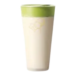 HeyTea menu of Matcha Cloud Jasmine Latte with floral jasmine tea and creamy matcha cloud