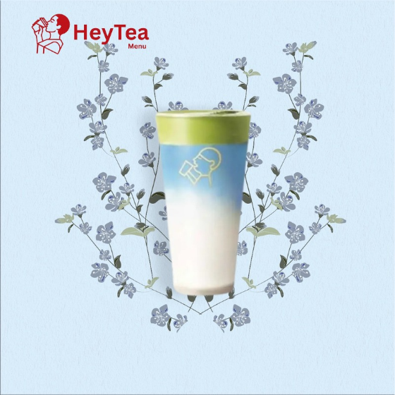 HeyTea Cloud Coconut Blue Drink